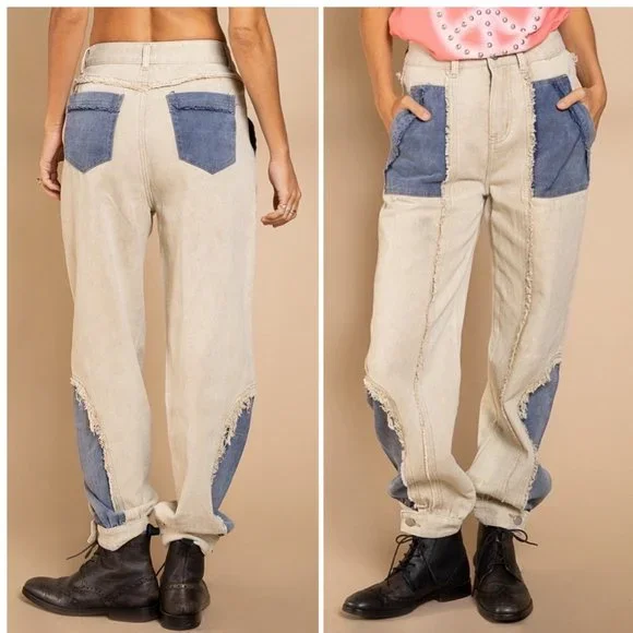 POL Jogger Jean-Patch Pants - Picture 2 of 8